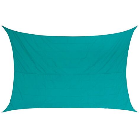 Toldo vela de sombra rectangular Curacao Verde - 3 x 4 m - Hespéride