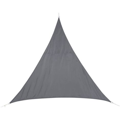 Toldo vela de sombra triangular Curacao Gris - 2 x 2 x 2 m - Hespéride