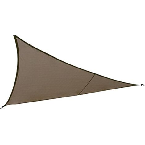Toldo vela de sombra triangular Curacao Topo - 5 x 5 x 5 m - Hespéride