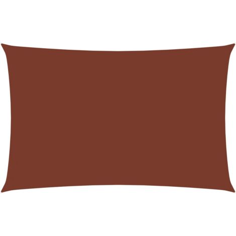 Toldo vela parasol rectangular tela Oxford 2 x 4,5 m terracota 020009627
