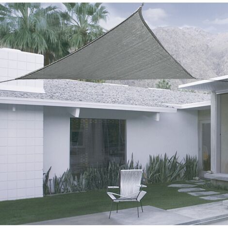 TOLDO VELA PERMEABLE TRIANGULAR 3X3X3 M GRIS NORTENE