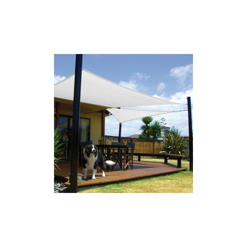 

Papillon - Toldo vela sombra jardin cuadrada 5.0x5.0 metros blanca