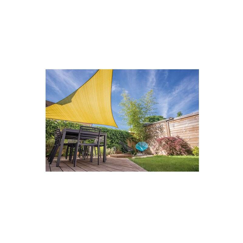 

Toldo vela sombreo polietileno cuadrado 5.5x5.5m Tierra