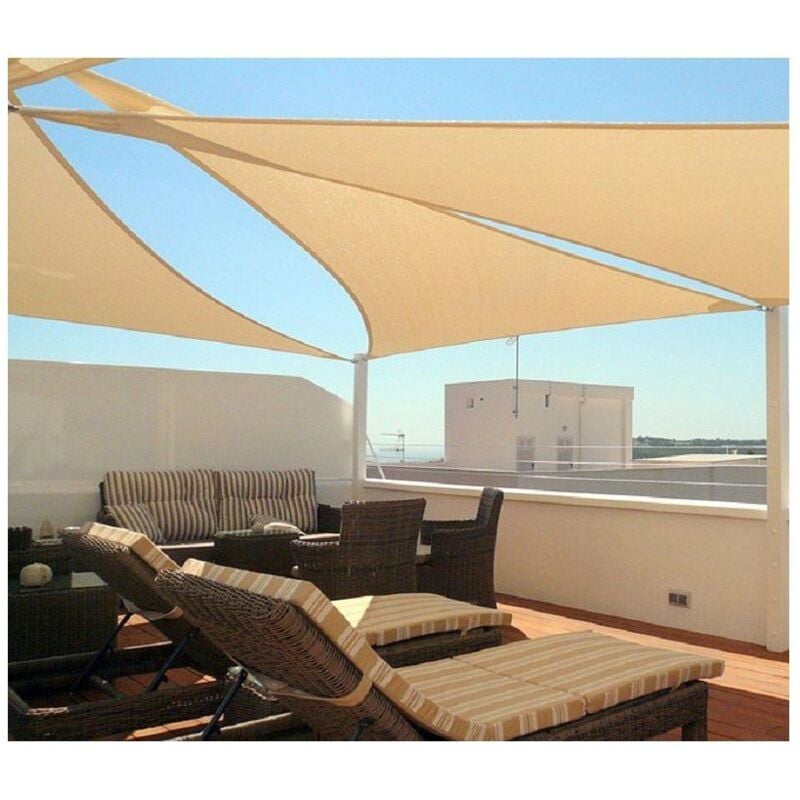 

Toldo Vela Triangular WaterProof - Gris - 165 gr/m2 - 5 x 5 x 5 metros