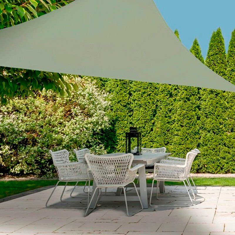 

Toldo vela triangular de poliéster 3,6m Color VERDE