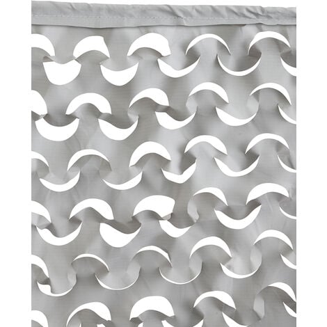 Toldo vela troquelado bicolor reversible efecto chill-out 3x4m blanco-gris Nortene SAHARA