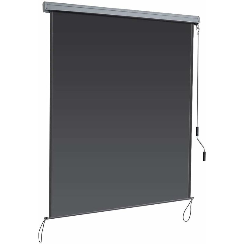 

Toldo Vertical Multifuncional Estor Enrollable Protección de Privacidad Resistente a Sol para Hogar Oficina Terraza Patio (Gris Oscuro, 1,6x2,5m)