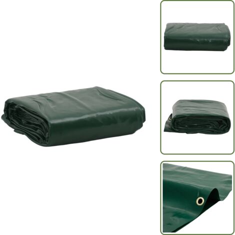 Toldos para coches - vidaXL Lona verde 5x5 m 650 g/m² - Toldos para remolques