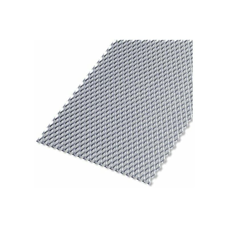 Tôle Acier Métal Déployé Brut Gris L.60 x L.100 Cm Ep.2.2 Mm