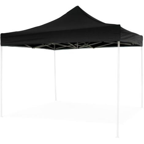EVERGREEN Tôle de toit imperméable noire 3X3 m pour remplacement de tonnelle pliable EG49483