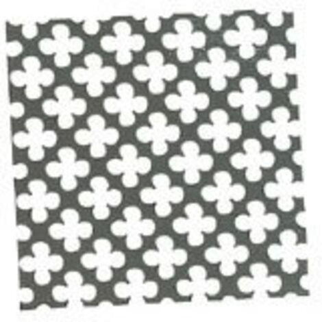 Tôle perforée n° 9 en aluminium 1000 x 1000 mm – Épaisseur 8/10 mm – Décor or pour habillage décoratif – Fosun
