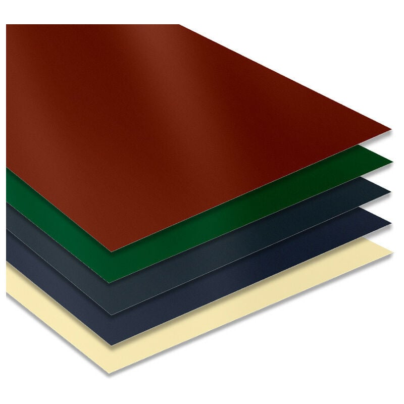 Tôle Plane 2000x1000 mm Acier 0.50 mm Laqué Coloris: Gris Anthracite ral 7016