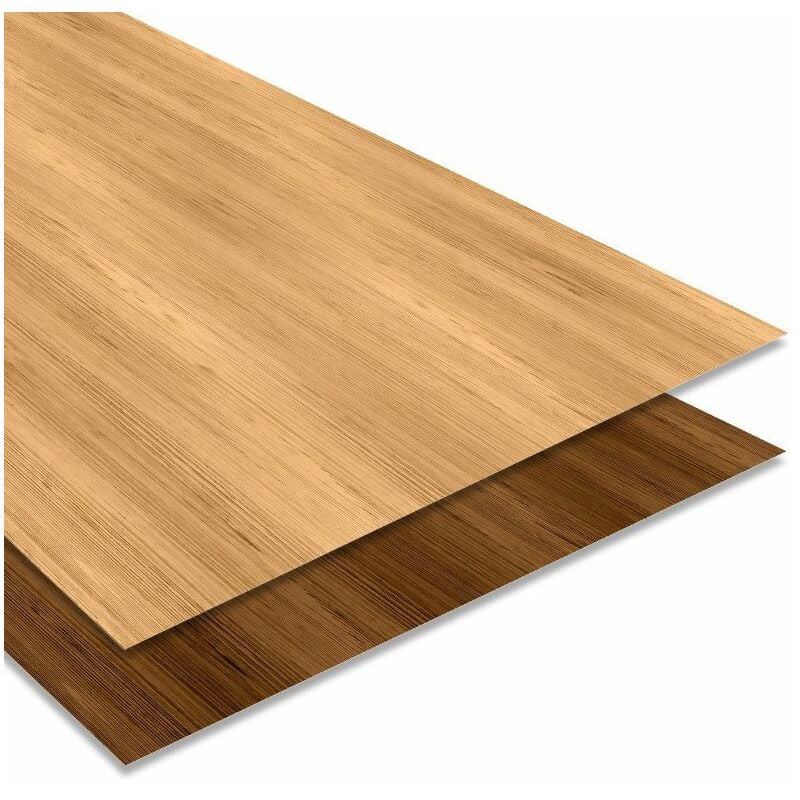 Tôle Plane 2000x1220 mm Acier 0.75 mm Imitation bois Coloris: Bois chêne foncé