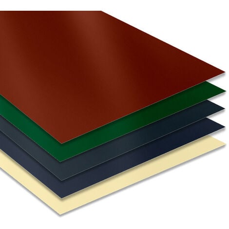 Tôle Plane 2000x1000 mm Acier 0.50 mm Laqué  Coloris: Gris Anthracite  RAL 7016