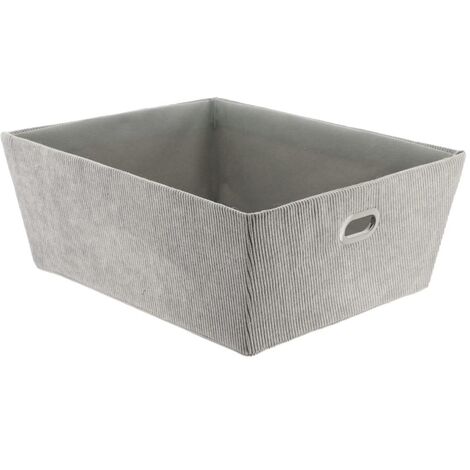 Toletta laterale in velluto l32,5xd40xh15 cm - grigio - Tendance