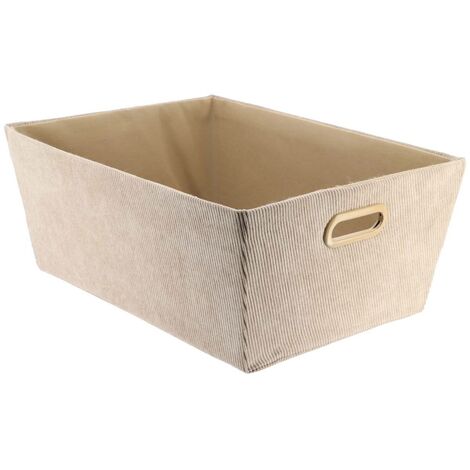 Toletta laterale in velluto l32,5xd45xh18 cm - taupe - Tendance