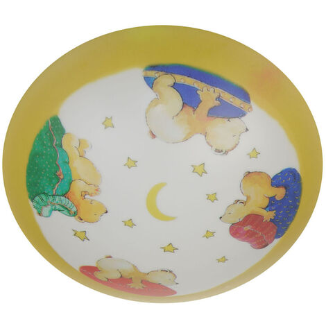 Tolle LED Deckenleuchte Ø 45cm Bär Berni bringt gute Laune ins Kinderzimmer