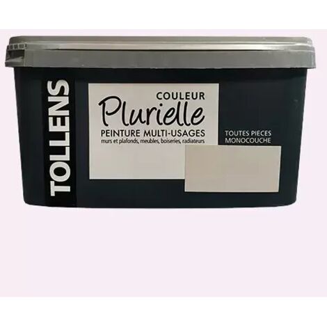 Tollens – Peinture acrylique mate 2,5 L – Application monocouche – Résistante pour murs et plafonds – Finition professionnelle