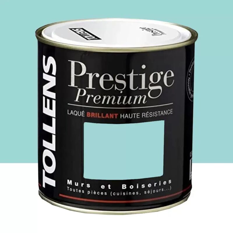 Peinture acrylique Tollens Prestige Premium Laqué Brillant Bleu arctique 0,5 l