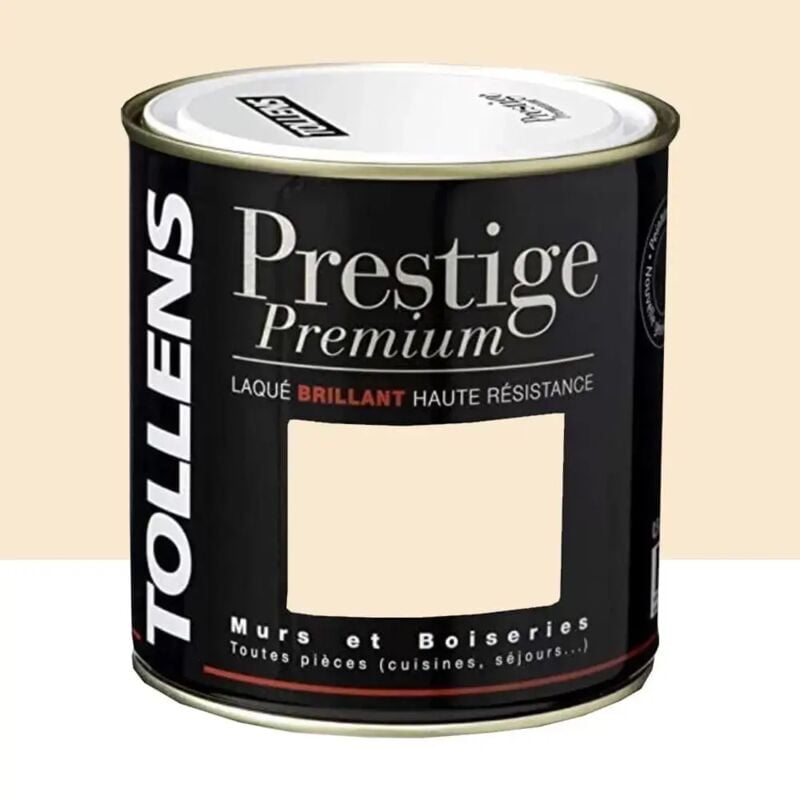 Peinture acrylique Tollens Prestige Premium Laqué Brillant Voile de soie 0,5 l
