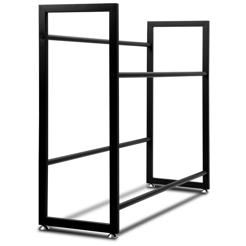 1 pièce Étagère pour Caisses de Boissons 6 Caisses Étagère sur Pieds pour Caisses de Boissons Support Rangement de Bouteilles 105x32x85cm - Tolletour