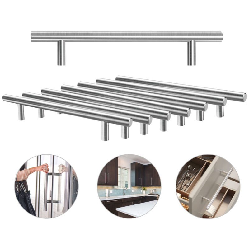 Poignées de meuble Poignée de meuble Tiroir Poignée de porte moderne à barre 220x160x12MM 20 pièces