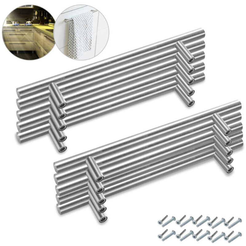 Swanew Poignées de meubles Poignée de porte Poignée de meuble Poignée de cuisine 156x96x12MM 20 pièces