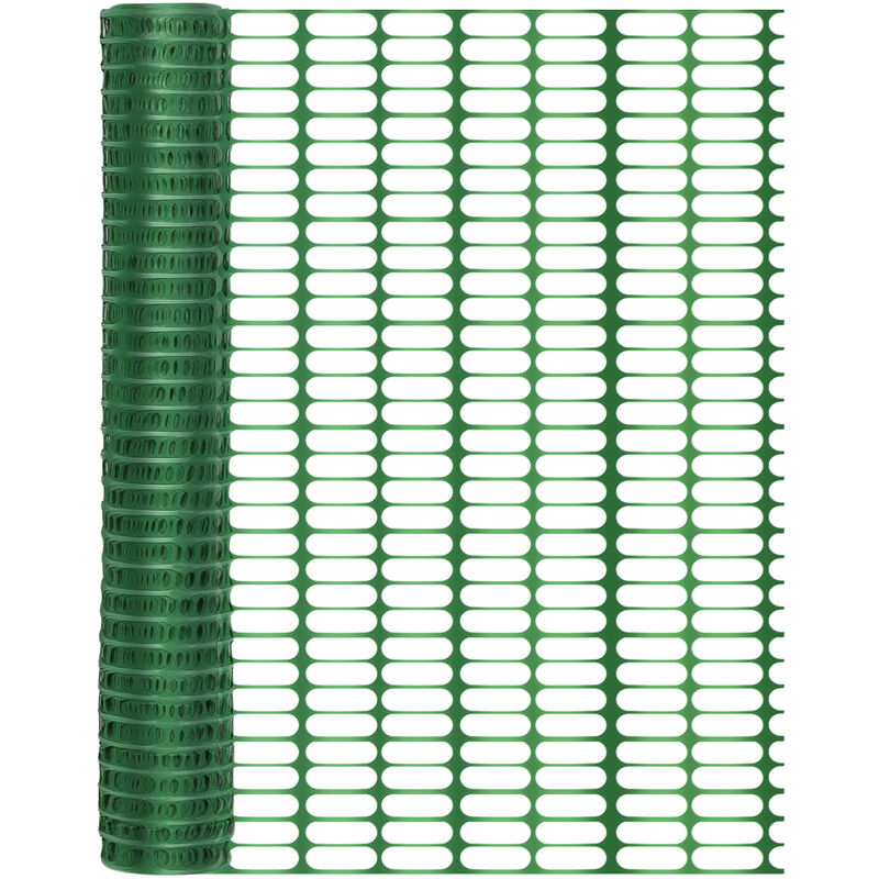TolleTour 1x50m Barrière de signalisation plastique clôture souple Grillage signalisation Clôture de jardin - Verte