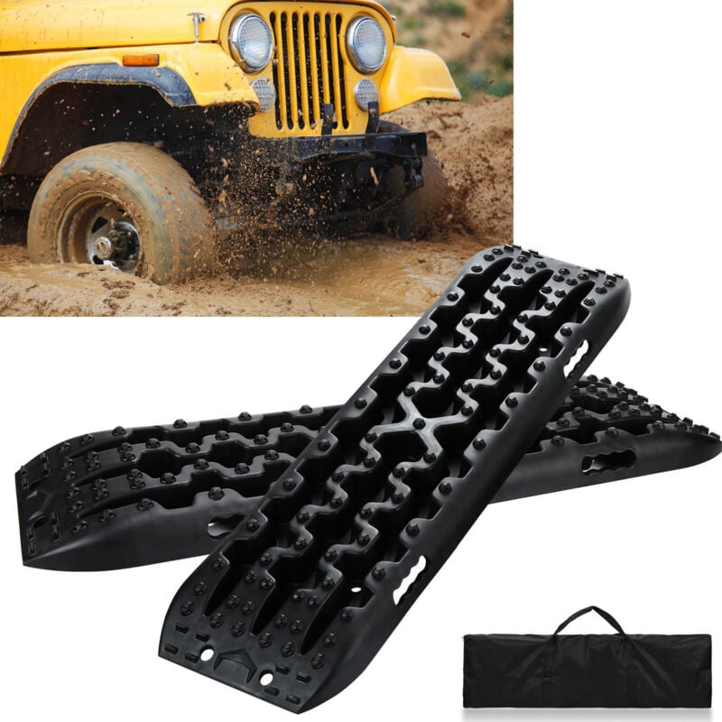 Image of Tolletour - 2X Berge Boards Sandbleche Offroad Anfahrhilfe 10 Tonnen mit Aufbewahrstasche