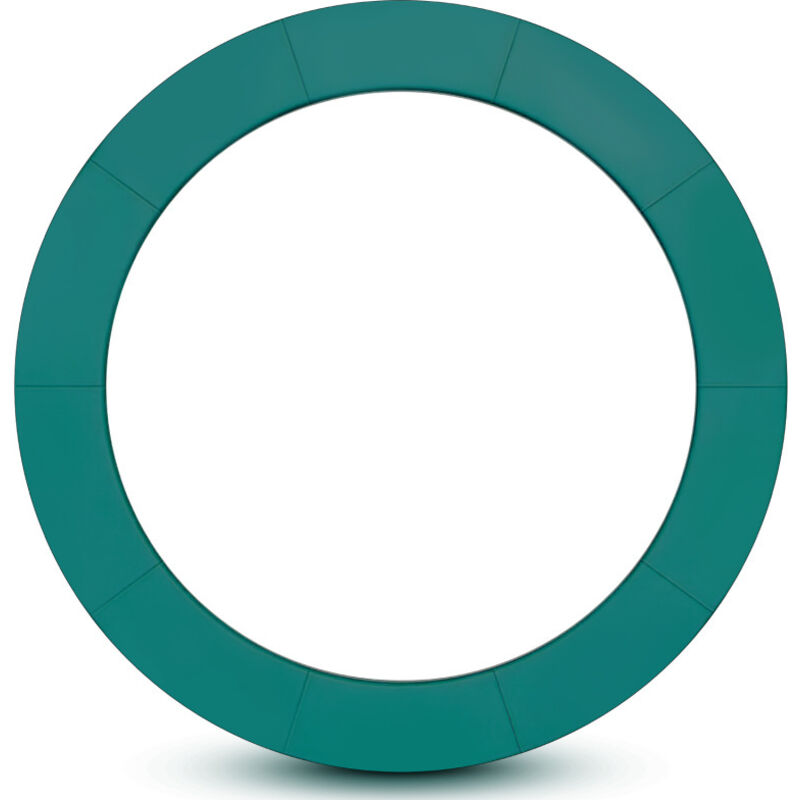 Tolletour - swanew Coussin de Protection pour Trampoline de Remplacement résistant aux intempéries et uv Vert 305 cm