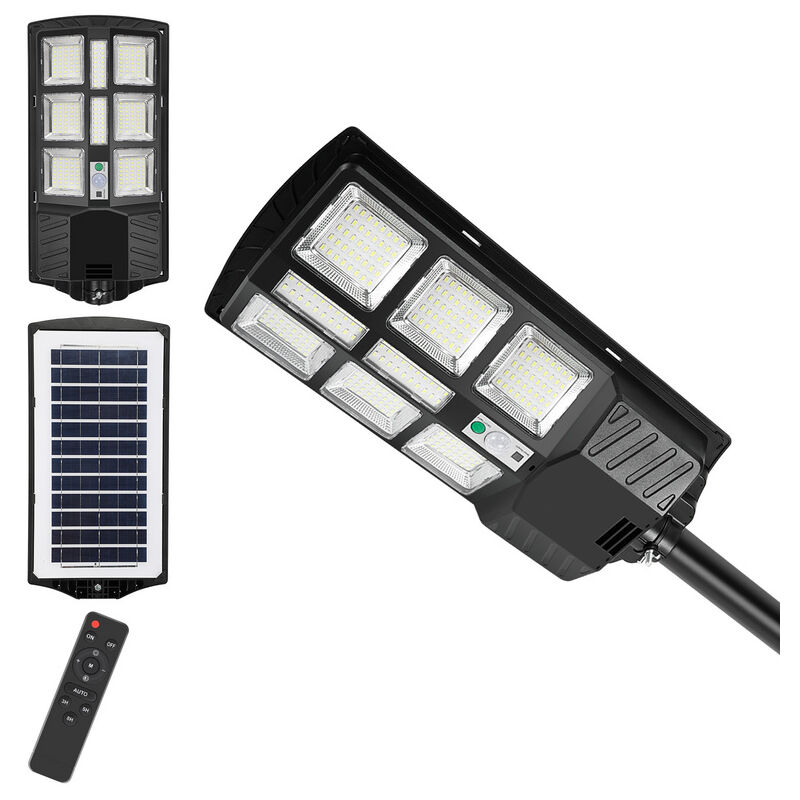 1 pcs 300W Lampes Solaires de mouvement Avec Modes à Distance, 600lm Lampes Solaires Extérieures - Tolletour