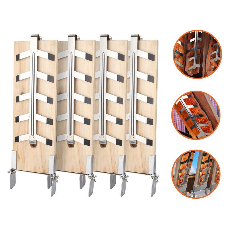 Tolletour - 4X planches à griller le saumon. planche à fumer pour filet de saumon. planche en bois de cèdre. supports inclinables