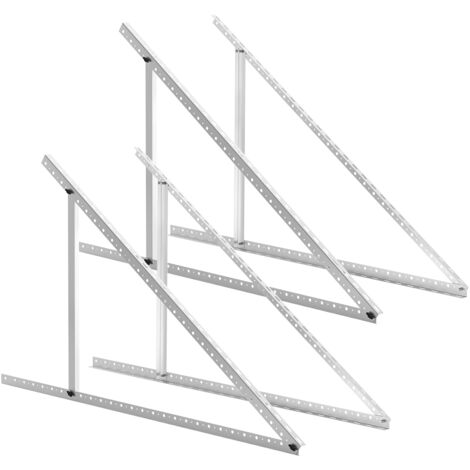 TolleTour 4x soporte para panel solar de 104 cm con ángulo ajustable, soporte para panel solar de 150 W para barco, autocaravana, tejado, sistema sin conexión a red