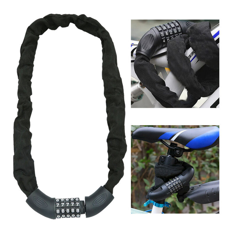 Tolletour - Antivol à combinaison 90cm pour vélo Antivol à chaîne pour moto Antivol pour cyclomoteur