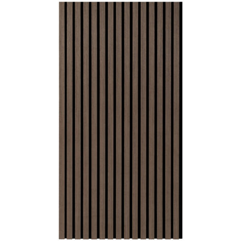 TolleTour Autoadhesivo Aislamiento acústico Lote de 1 paneles acústicos con aspecto de madera de nogal negro