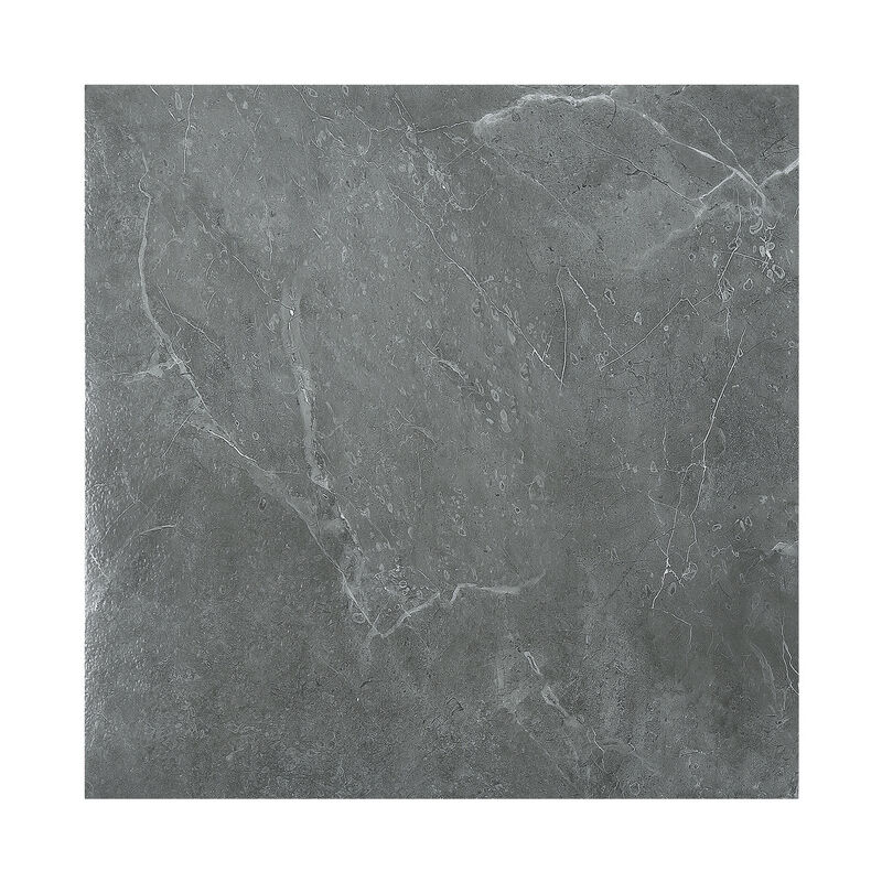 Tolletour - Autocollant de Carrelage de Salle de Bain étanche pour Mur Amovible pvc Autocollant de Sol en Marbre Gris Auto-adhésif.33pcs .3m²
