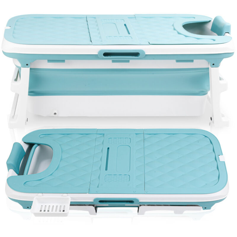 Baignoire Pliable pour Adultes avec Housse - Seau Bain en Umweltfreundliches PP+TPE-149x60x50cm - Tolletour