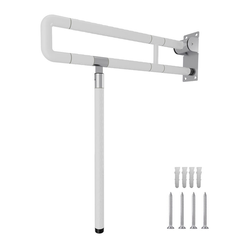Barre d'appui rabattable pour toilettes. Poignée de maintien Poignée de sécurité pour personnes handicapées. personnes âgées - Tolletour