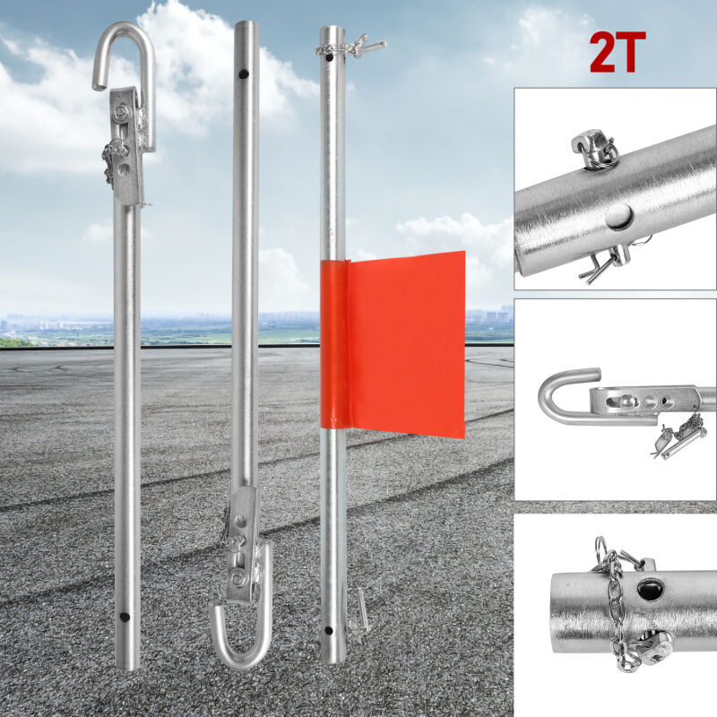 TolleTour Barre de remorquage Barre d'attelage de sécurité capacité de traction 2000kg 1.8M