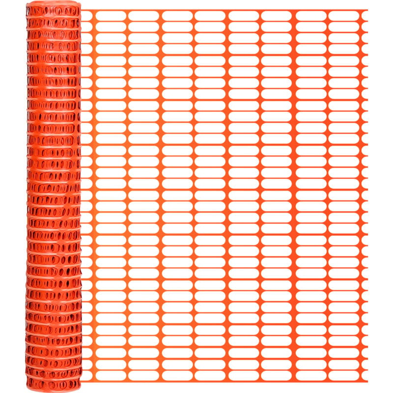 Barrière de signalisation 1x50m Grillage de délimitation pour balisage plastique Clôture de jardin - Orange - Tolletour