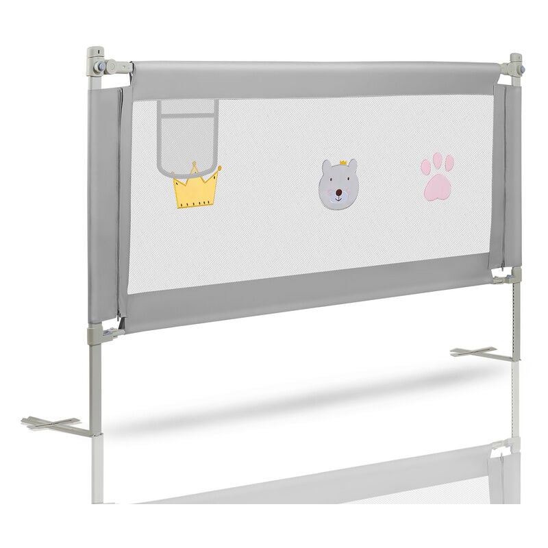 Tolletour - Barrière de Lit Extra-Large de 180 cm Protection de Lit pour Tout-Petit Accessoire de Chambre pour Garçons et Filles Barrière de Lit