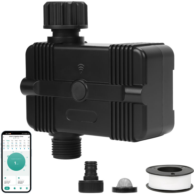 Zeitschaltuhr Für Gartenbewässerung – Automatischer Timer, IP55 Wasserdicht, Für Rasen & Pflanzen