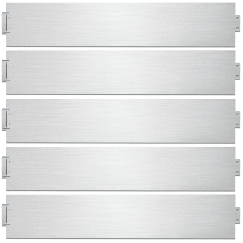 Randaco - einfeben Bordure de pelouse Bordure de chemin Bordure métallique Bordure de parterre Galvanisé Palissade 100x18cm 5m