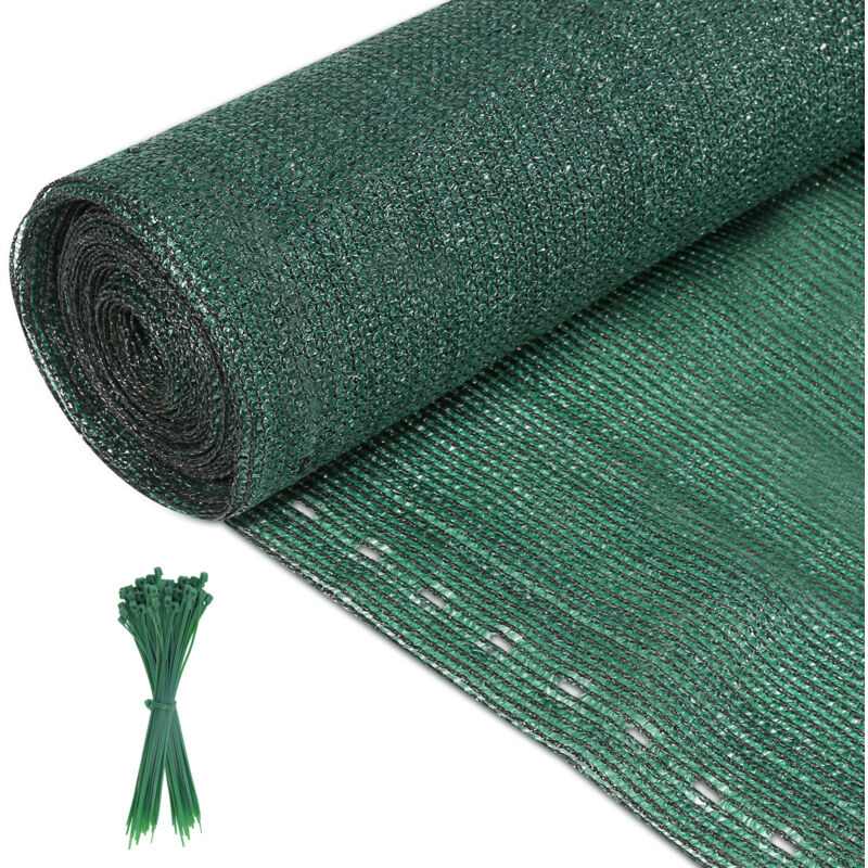 Tolletour - einfeben Brise Vue renforcé Brise vue vert Brise vue Pour Balcon Panneau de clôture panneau de maille 1x25m protecteur d'écran Vert