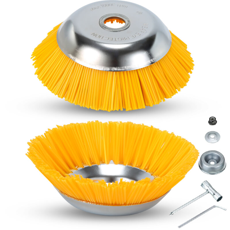 Brosse à mauvaises 2pcs 8 pouces 25,4 x 200 mm herbes en nylon - Tolletour