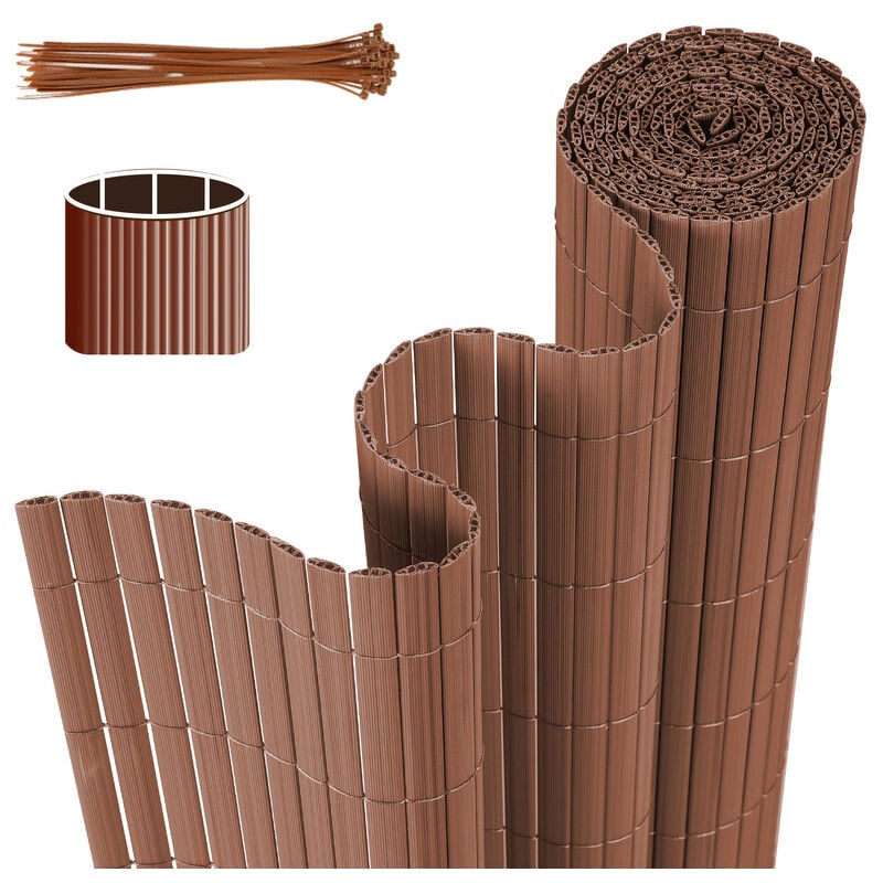 Tolletour - Canisse pvc. Brise Vue pour Jardin. Balcon et Terrasse. Occultant Cloture. Résistant aux Intempéries. Intimité.avec