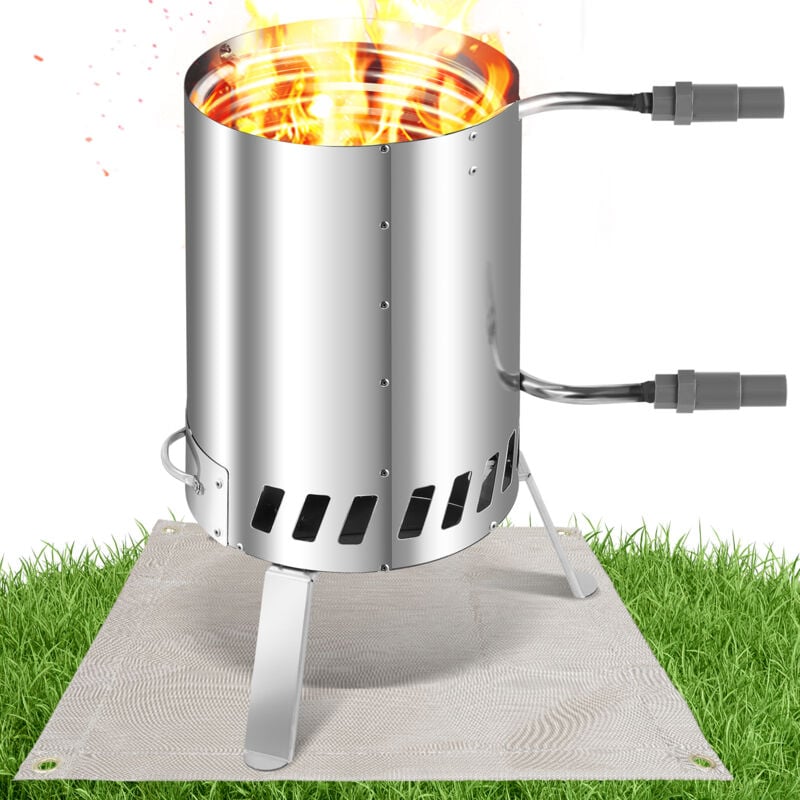 Chauffage de la piscine Spirale en acier inoxydable Tuyau de piscine Chauffage de la piscine avec tapis de feu - Tolletour