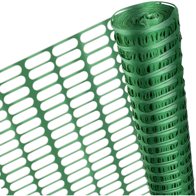 Tolletour - Barrière de signalisation 1x50m, Balisage de chantier et balisage plastique, Vert