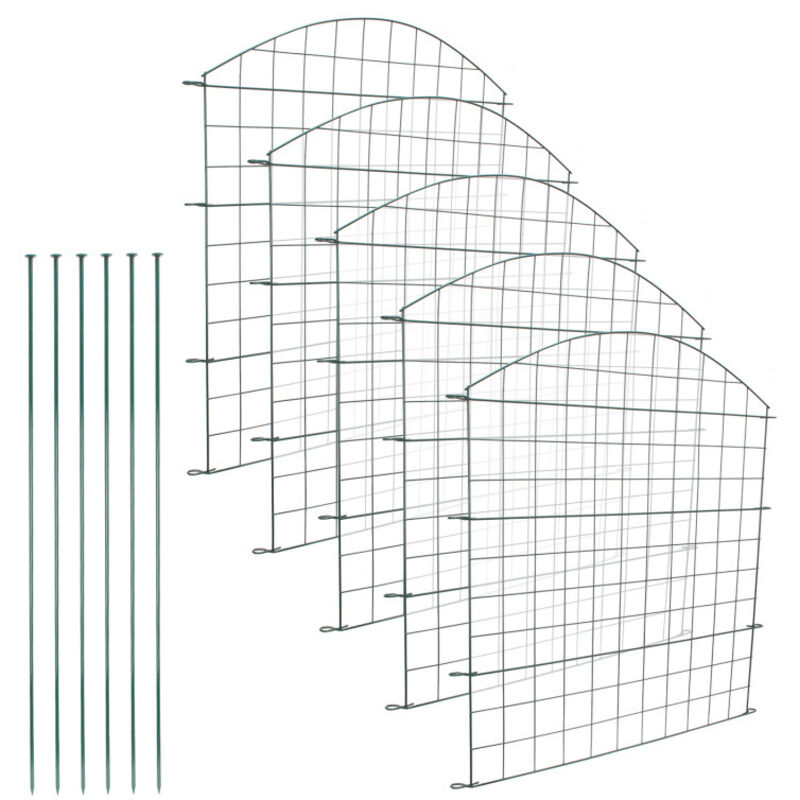 Clôture de bassin Clôture à emboîter Set de clôture Clôture de jardin Enclos complet Freilingen 11 pièces - Tolletour