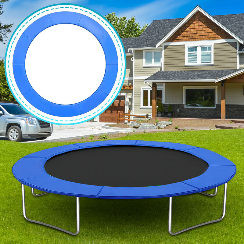 Tolletour - Coussin de Protection pour Trampoline de Remplacement, Trampoline Couverture Rembourrage, 244 cm, Bleu